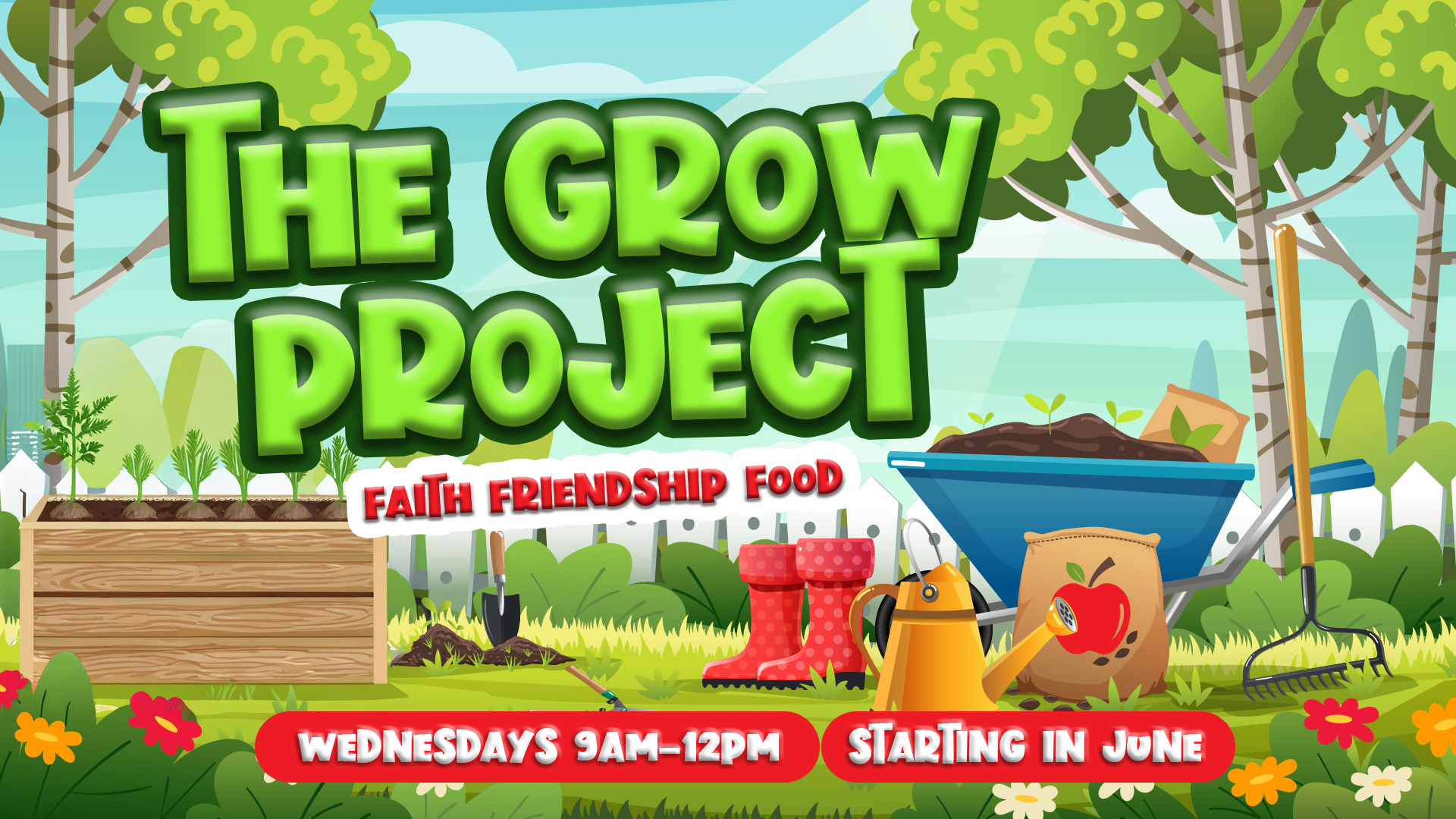 The Grow Project Faith Friendship Food - HD Title Slide The Grow Project Faith Friendship Food - HD Title Slide