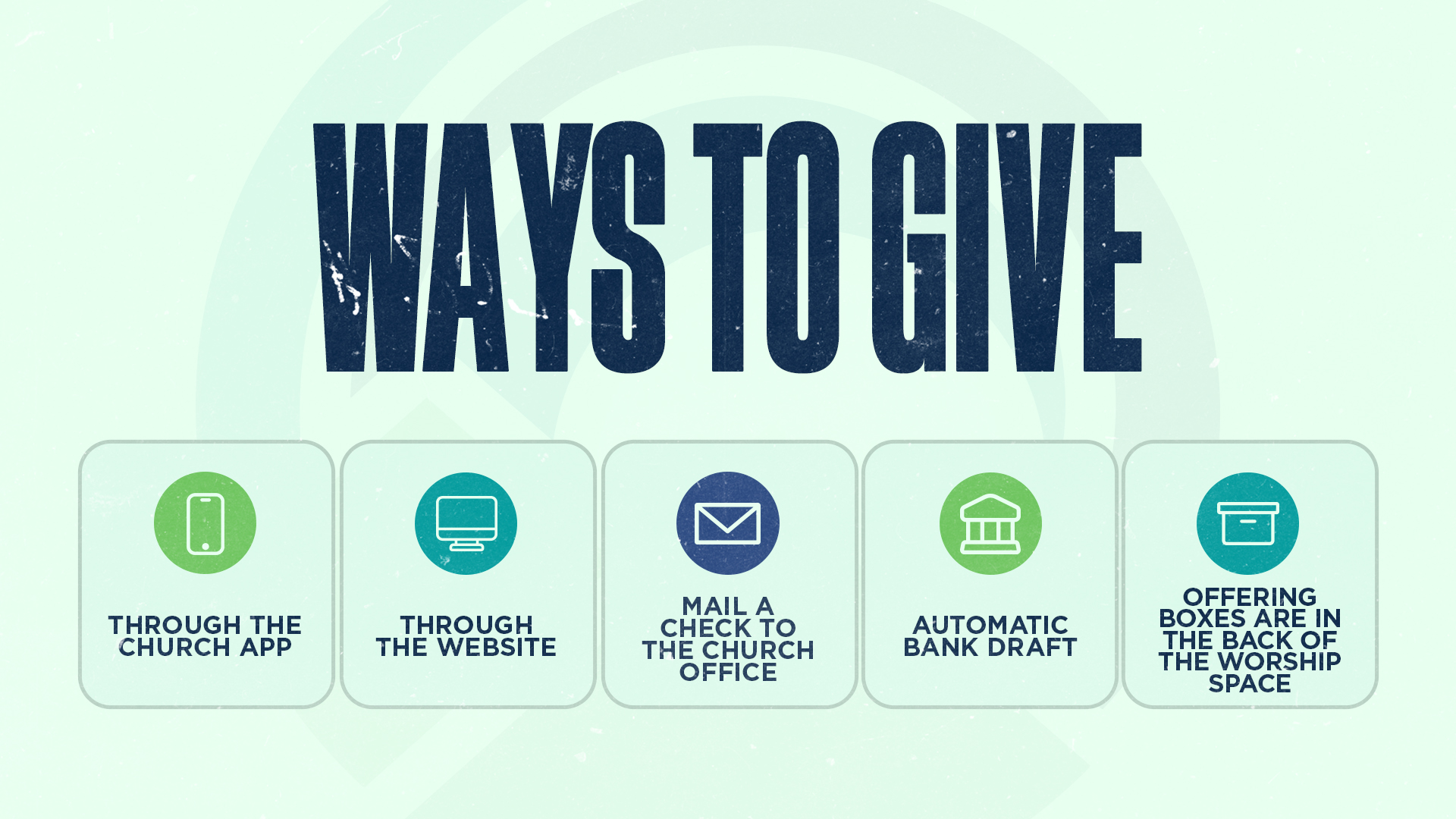 Ways To Give - Slides - Concept Ways To Give - Slides - Concept